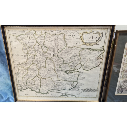 184 - 3 x Map Prints - Child Okeford, Essex and Oxfordshire