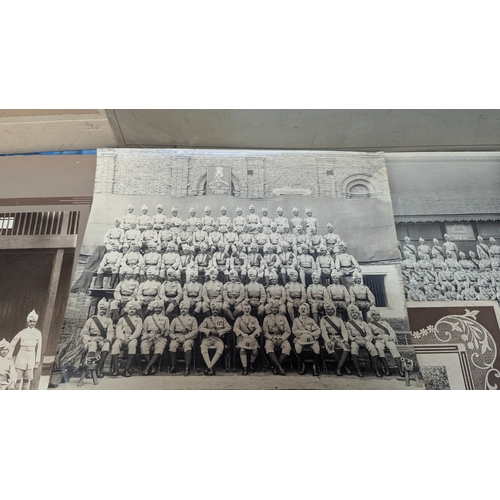 46 - A Quantity of British Indian Regimental Photo Graphs circa 1930