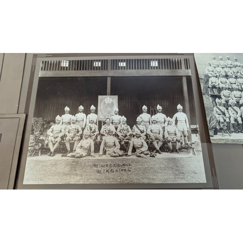 46 - A Quantity of British Indian Regimental Photo Graphs circa 1930