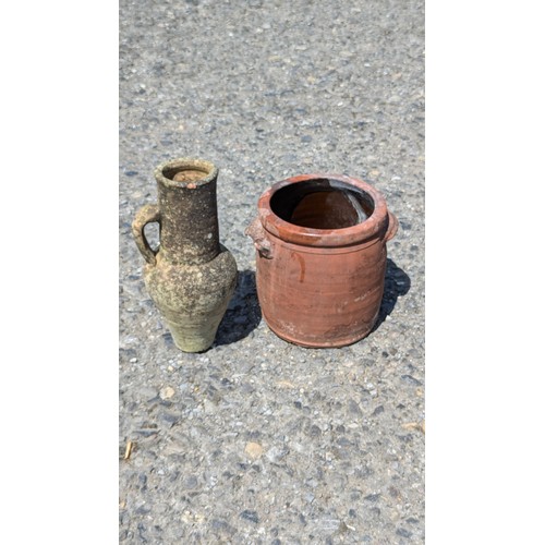 82 - Antique Pottery Jug and Pot