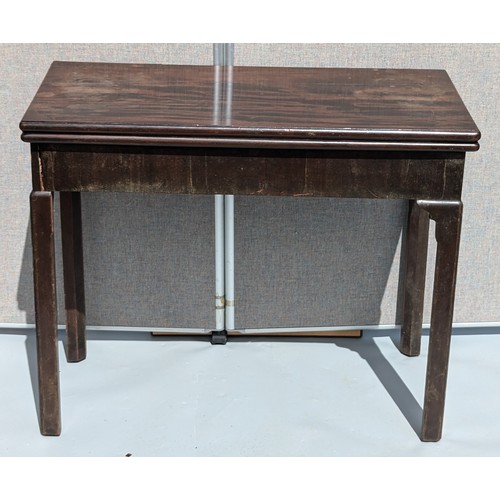 1345B - Flip Top Green Baise Card Table Table