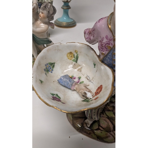 83 - A Quantity of Antique China Ware inc. 
- William Billingsley's Prentice plate 1790 - 1795 Revolution... 