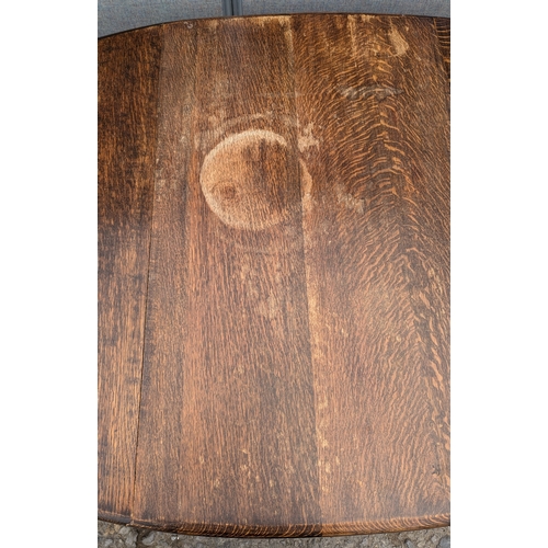 952 - Gate Leg Oval Table - 76 x 61 (closed) 155 (open) x 100cm