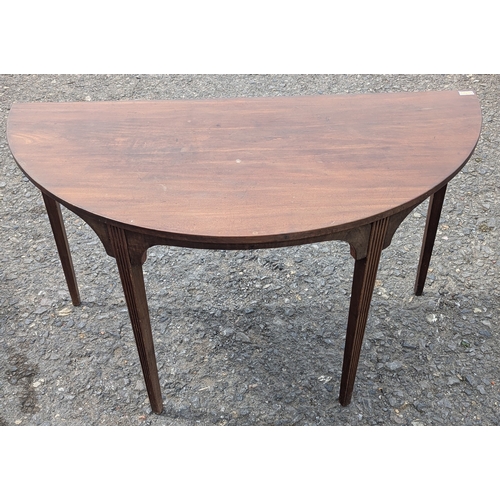 953 - Demilune Hall Table - 74 x 128 x 63cm