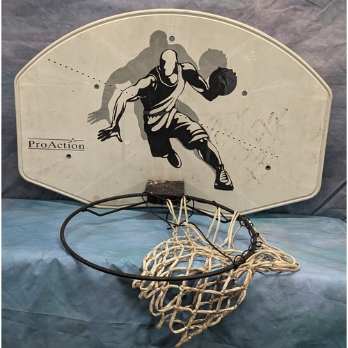 876 - Pro Action Wall Hanging Basketball Hoop