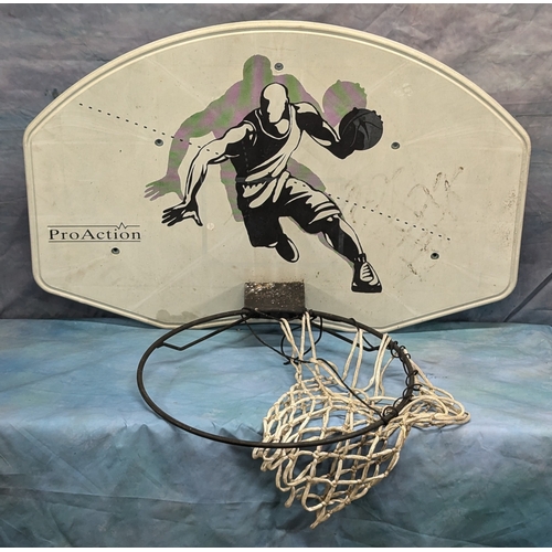 876 - Pro Action Wall Hanging Basketball Hoop