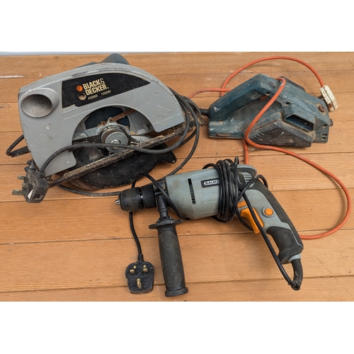 1064 - Black and Decker Circular Saw and Planer with Bauker Drill