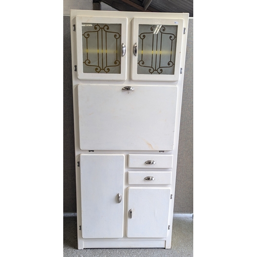 905 - Retro 1950's Kitchenette Larder Unit - 176 x 76 x 43cm