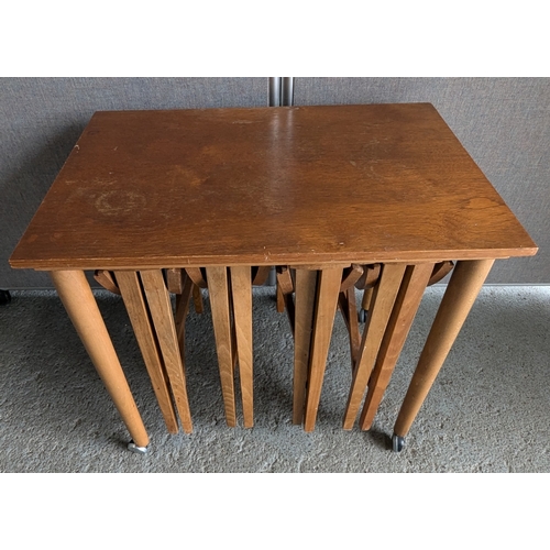 909 - Paul Hundevad - Mid Century Design Danish Nesting Tables - 57 x 62 x 42cm