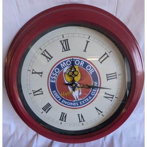 61 - Esso Andy Clock - 54cm Diameter