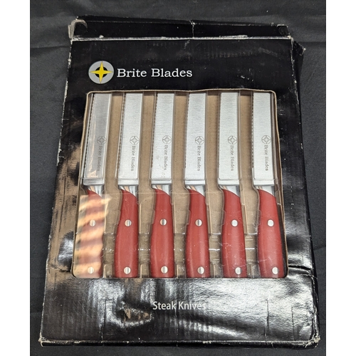 1513 - Set Of Brite Blades Steak Knives