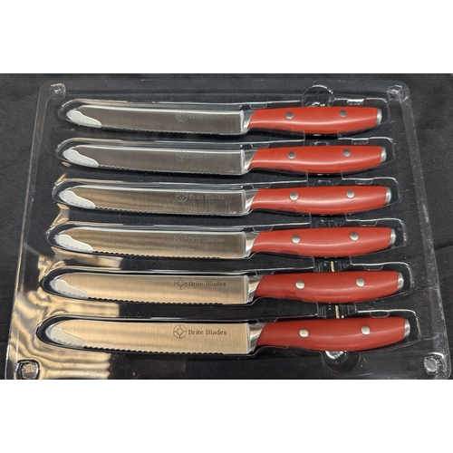 1513 - Set Of Brite Blades Steak Knives