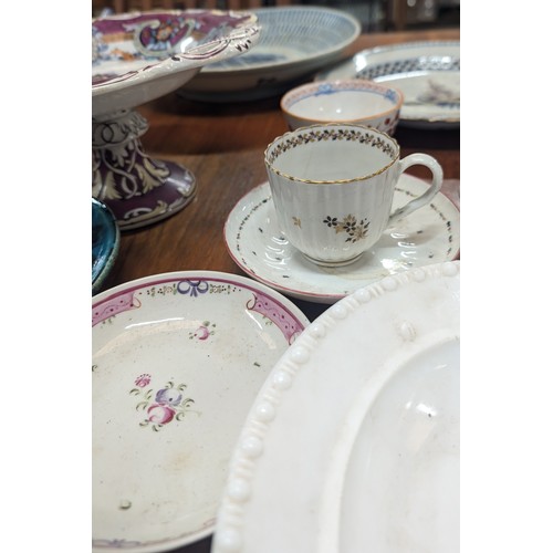 768 - A Large Selection Of Antique China And Porcelain Including: Bernard Palissy; Royal Doulton Dish; Maj... 