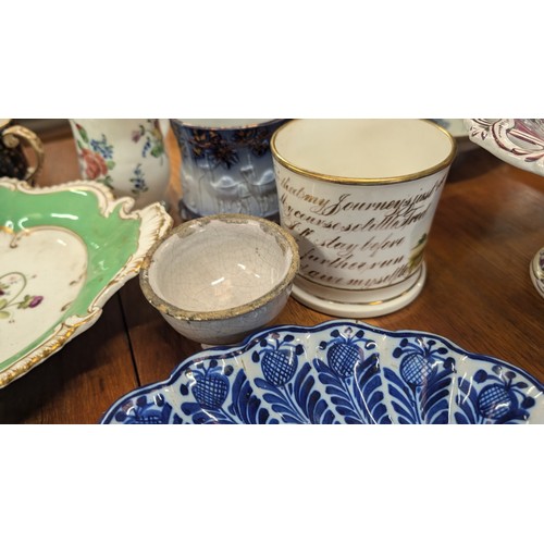 768 - A Large Selection Of Antique China And Porcelain Including: Bernard Palissy; Royal Doulton Dish; Maj... 