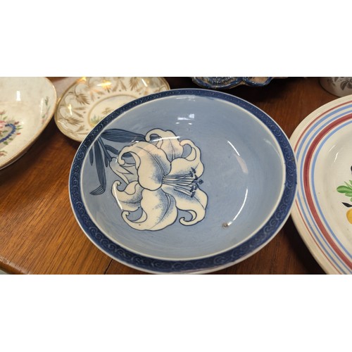 768 - A Large Selection Of Antique China And Porcelain Including: Bernard Palissy; Royal Doulton Dish; Maj... 