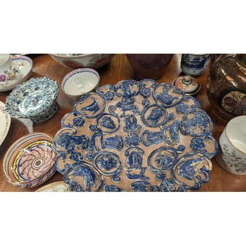 768 - A Large Selection Of Antique China And Porcelain Including: Bernard Palissy; Royal Doulton Dish; Maj... 