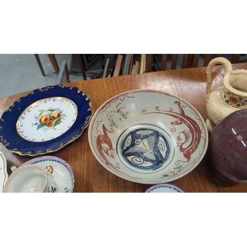 768 - A Large Selection Of Antique China And Porcelain Including: Bernard Palissy; Royal Doulton Dish; Maj... 