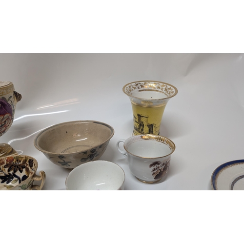 600 - A Collection of Antique China inc. Chamberlains Worcester 19th Century Tea and Coffee Cups, 1850's M... 