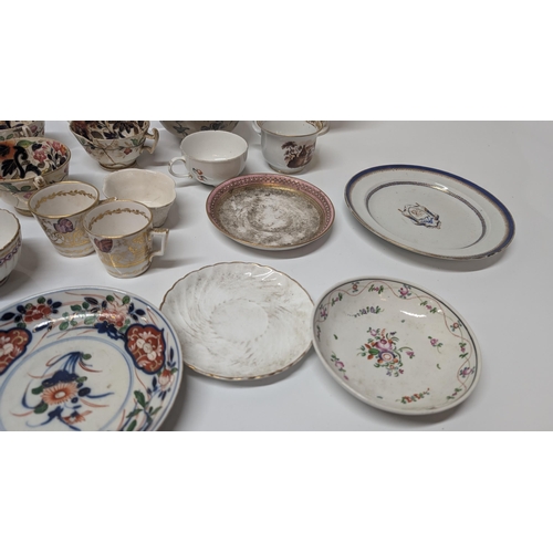 600 - A Collection of Antique China inc. Chamberlains Worcester 19th Century Tea and Coffee Cups, 1850's M... 