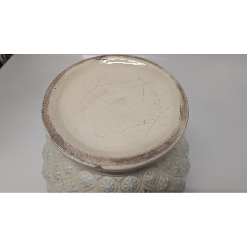 605 - Antique French Gustave De Bruyn Ceramic Urn - Little damage as pictured , however overall good condi... 