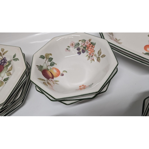 611 - A Selection of Vintage Johnson Brothers Octagonal Fresh Fruit Dinnerware inc.  6 x Small Plates 18cm... 