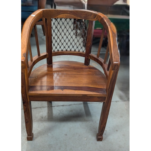 618 - Myaka Mallani Hand Carved Solid Wood Contemporary Katina Chair