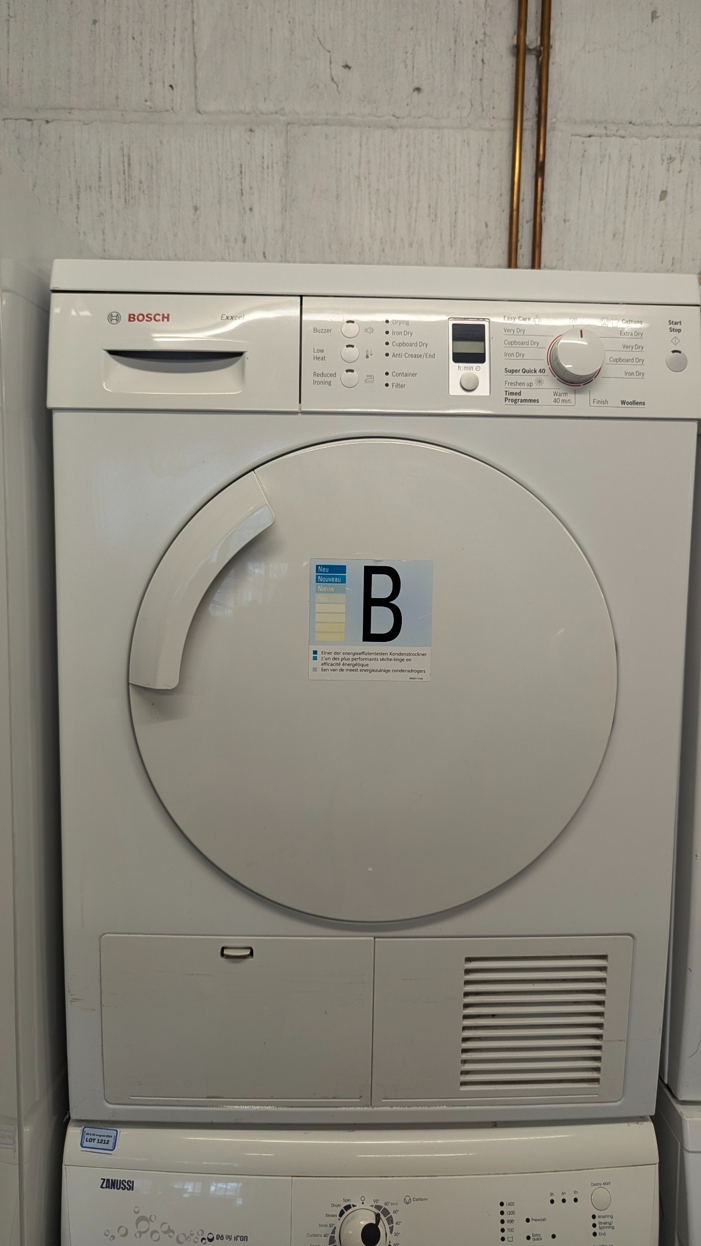 A Bosch EXXCEL Tumble Dryer