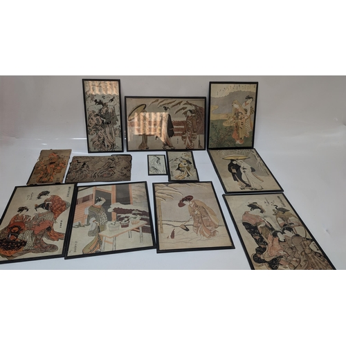 54 - A Collection of Modern Japanese Photographic Prints in Varying Sizes ( x 12) :
- Courtesan Tea Cerem... 