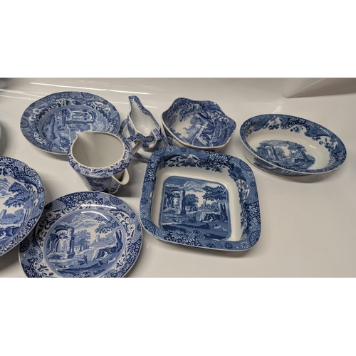 619 - A Collection of Antique Blue and White Chinaware inc.  a large amount of Copeland Spode Italian Ware... 