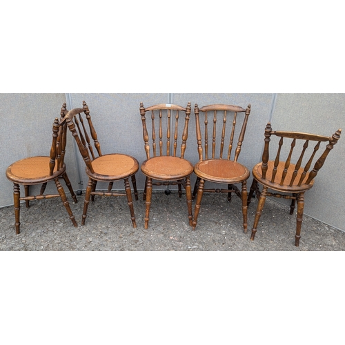 770 - A Set Of Victorian Bent Wood Chairs