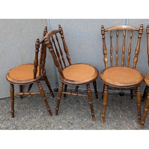 770 - A Set Of Victorian Bent Wood Chairs