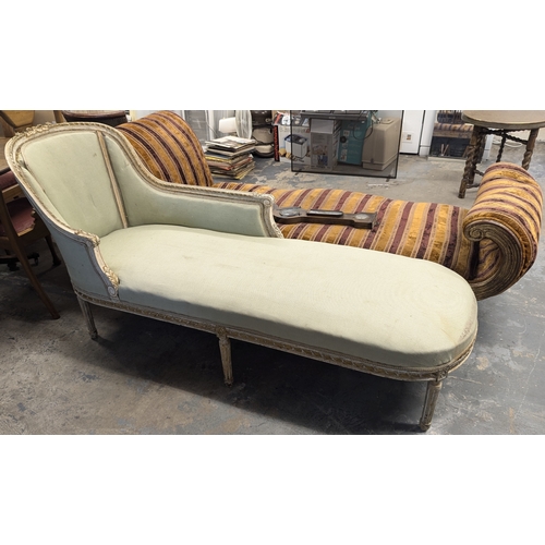 38 - A Louis XVI Style Chaise Longue