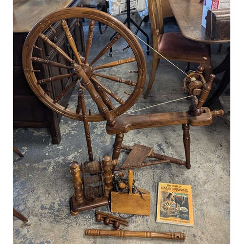 41 - A William Gordon Clarke Spinning Wheel And Accessories