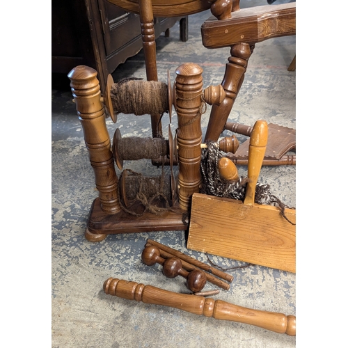 41 - A William Gordon Clarke Spinning Wheel And Accessories