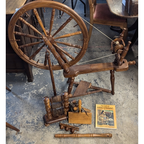 41 - A William Gordon Clarke Spinning Wheel And Accessories