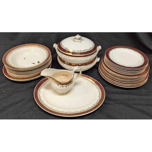 773 - Arklow Part Dinner Service - 28 Pieces In Total - Jug Handle Has Been Repaired