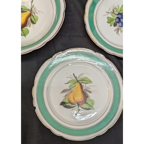 777 - Antique French Old Paris Porcelain - 4x Footed Fruit Bowls (Tallest With Damage - Pictured) And 2x P... 