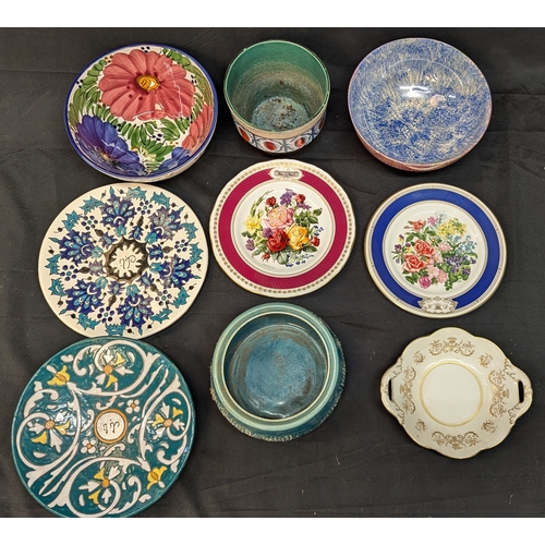 780 - A Selection Of Plates, Dishes, Bowls And Planters, Including Crown Devon, Coalport And Studio Wares