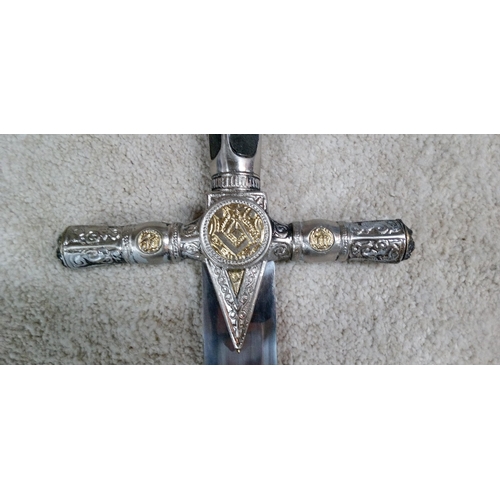 67 - A Masonic Cadet Sword. Overall 75cm.