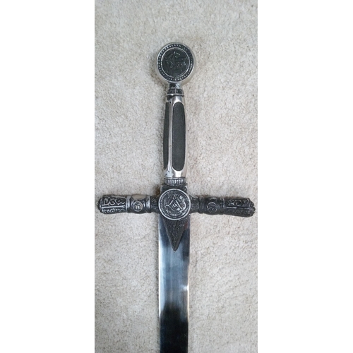 67 - A Masonic Cadet Sword. Overall 75cm.