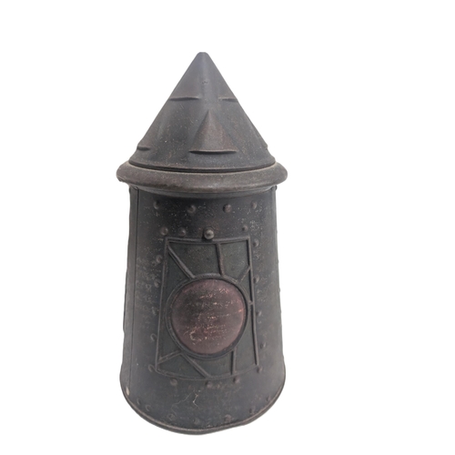 92 - Huntley and Palmer Biscuit Tin Circa 1911 in the form of a Lantern approx. 24cm High