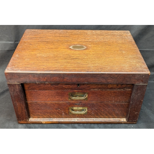 20 - A Norman Hirst & Co. Canteen Of Cutlery Complete In Hardwood Case With Lift Up Lid And 2 Drawers - O... 