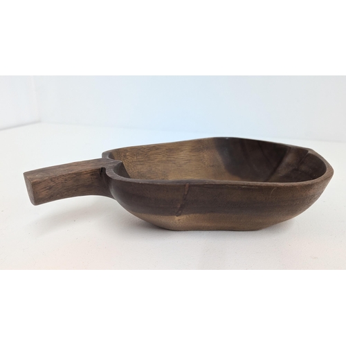 120 - Carved Wooden Items Including: Kauri Rimmed Bowl - 12 x 4cm - Glow Finish Australia; Small Rough Car... 