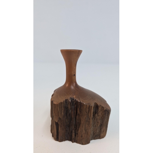 120 - Carved Wooden Items Including: Kauri Rimmed Bowl - 12 x 4cm - Glow Finish Australia; Small Rough Car... 