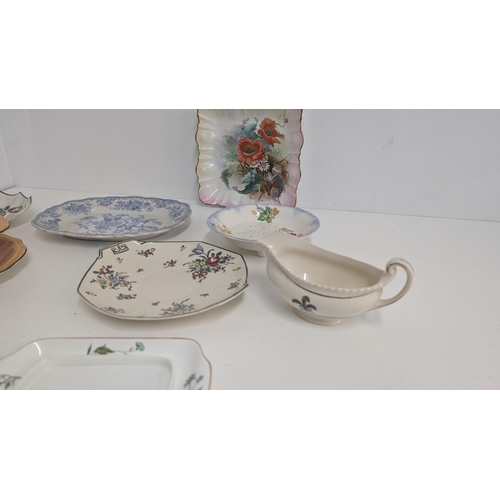 784 - A Quantity Of Antique China Including: Royal Staffordshire Butter Dish Base; Old English Johnson Bro... 