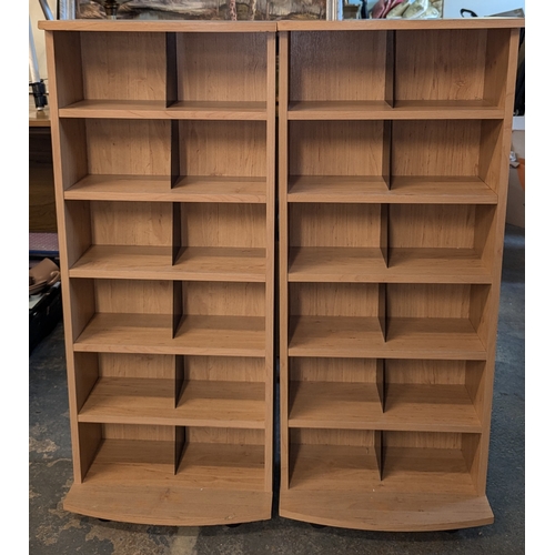 1593 - A Pair Of Shelf/Storage Units - 101 x 43 x 22cm