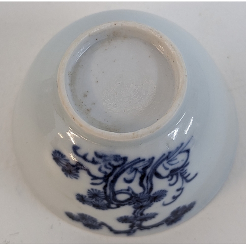 2 - Part of the Nan King Cargo  Chinese Porcelain Tea Bowl and Saucer with Christies Label to Underside