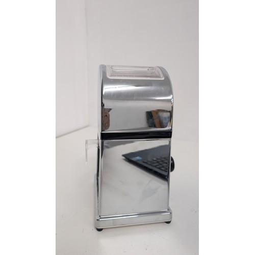 946 - Very Heavy Chrome Ice Crusher and Scoop - Unused.  Coarse and Crushed Ice Operation Dependant on whi... 