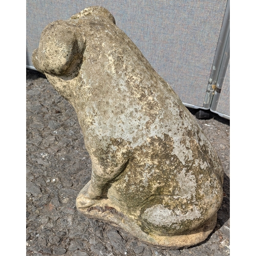 834 - Concrete Pig Garden Ornament - 43 x 43 x 36cm