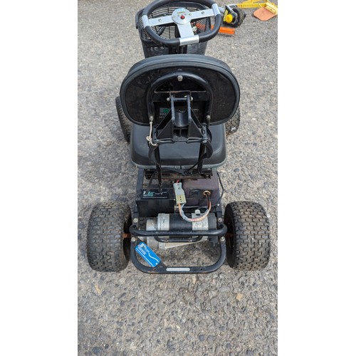 806 - Power House Golf Buggy With Key, Battery And Charger - In Good Working Order, Will Need New Steering... 